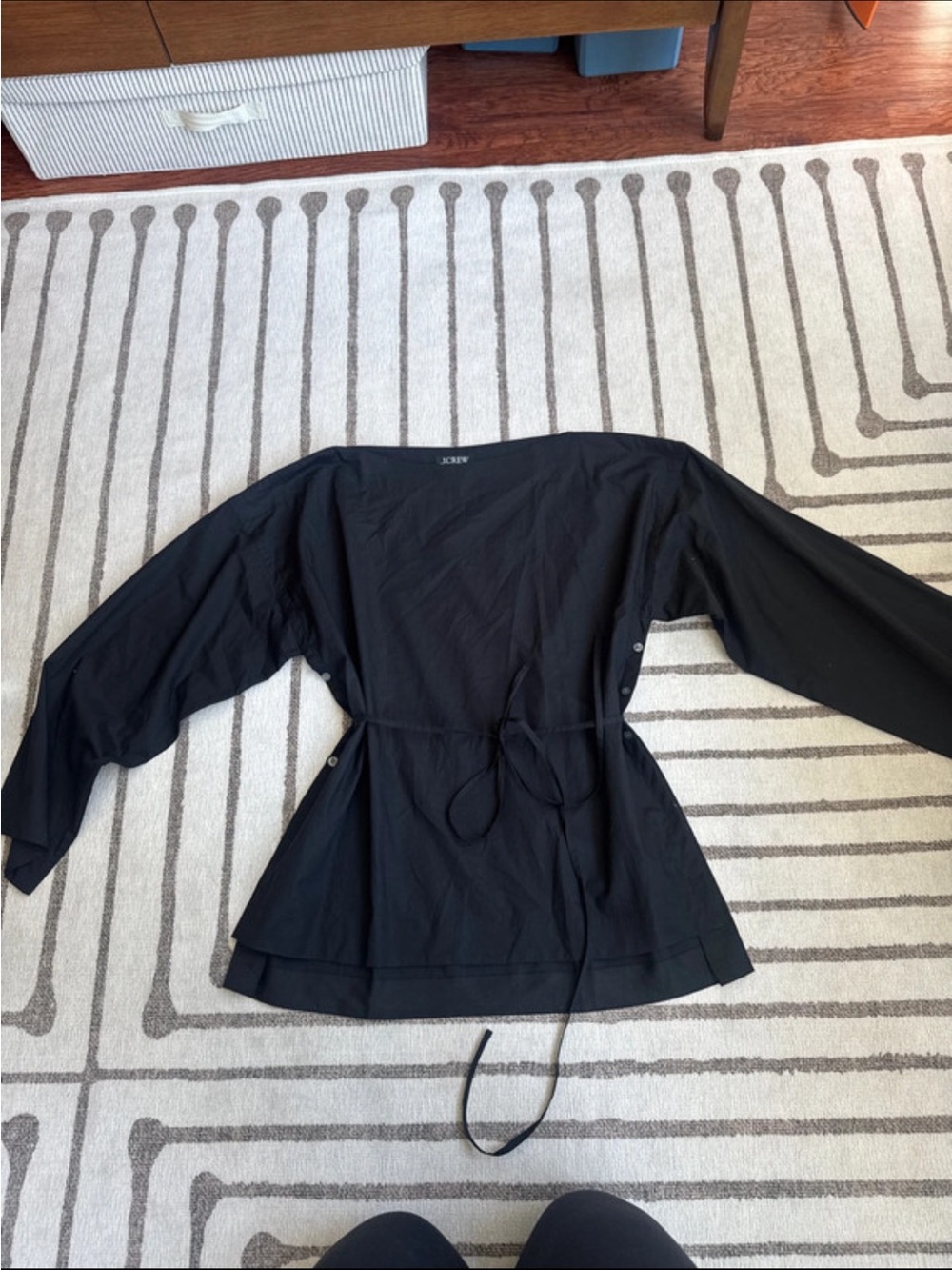J. Crew poplin blouse
